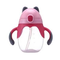cute baby cup handle bottle training cup children learn feeding drinking water cup feeder baby using for babies