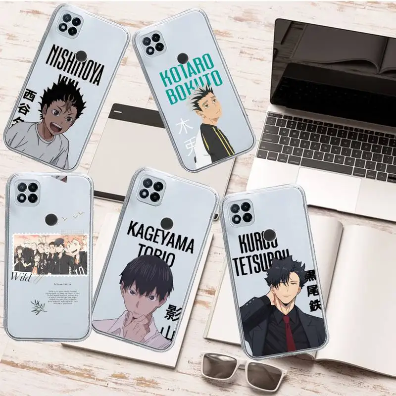 

Haikyuu volleyball anime Phone Case Transparent for Xiaomi redmi note 8 9 10 11 t lite pro ultra mix 4 k40