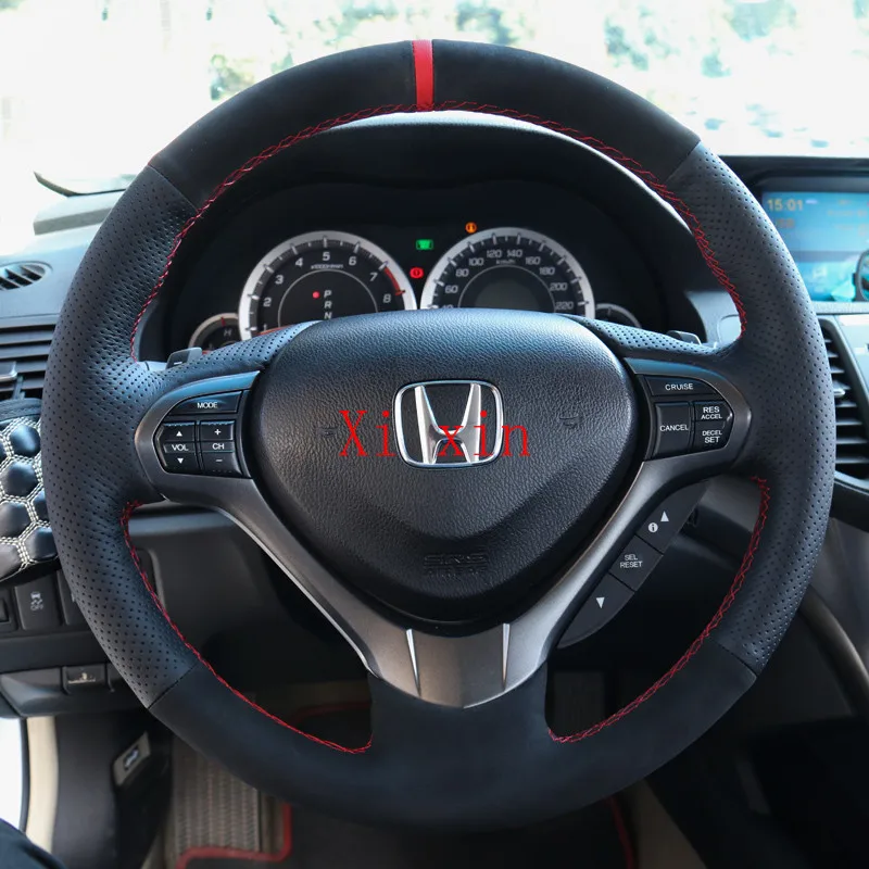 

Кожаный чехол на руль для Honda SPIRIOR Avancier elysion Crosstour Accord Odyssey