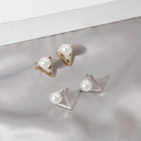 new female geometry pearl earrings for women bohemian fashion jewelry 2021 accessories