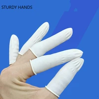 250gbag disposable finger cover natural rubber non slip anti static latex finger cots fingertips protector gloves nail art tool