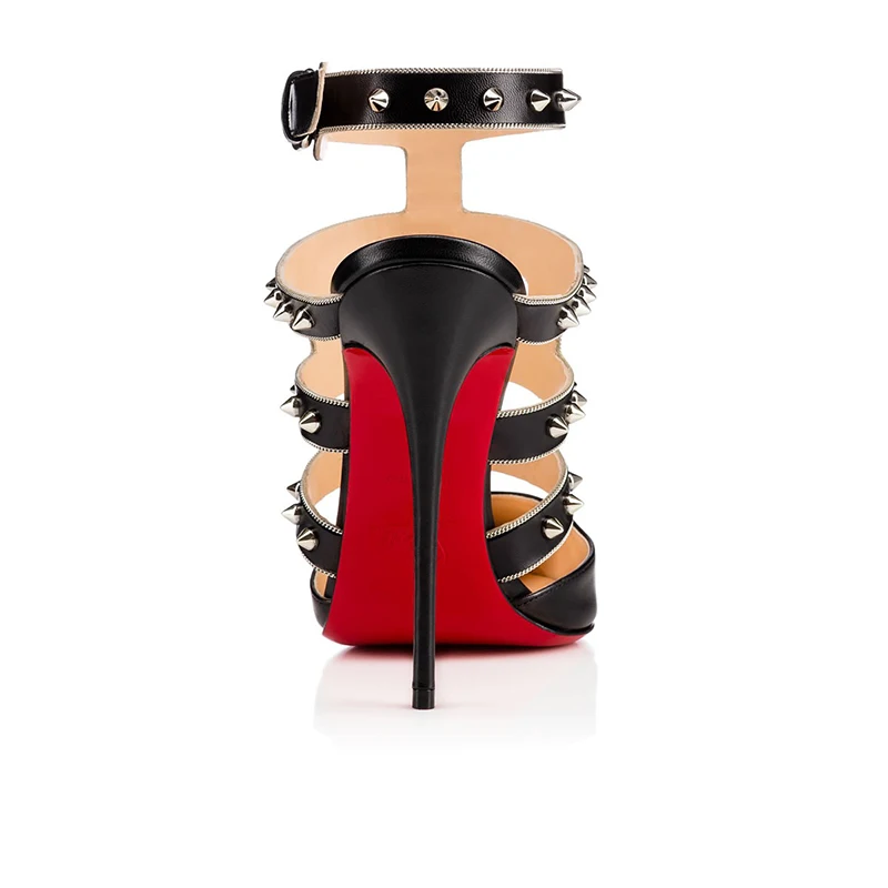 

Ladies Mules Luxury 2 Color Sexy Sandal Platform Clear Women High Heels 8 10 12cm Red Bottom Wedding Party Pumps Shoes 35-44