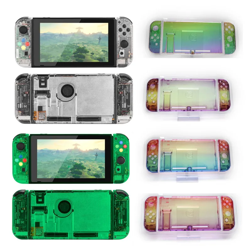 Прозрачный чехол сделай сам для Nintendo Switch сменный корпус консоли Joycon