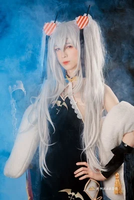 

Game Azur Lane HMAS Vampire (D68) Cosplay Costume Black Cheongsam Dress Halloween Costumes For Women
