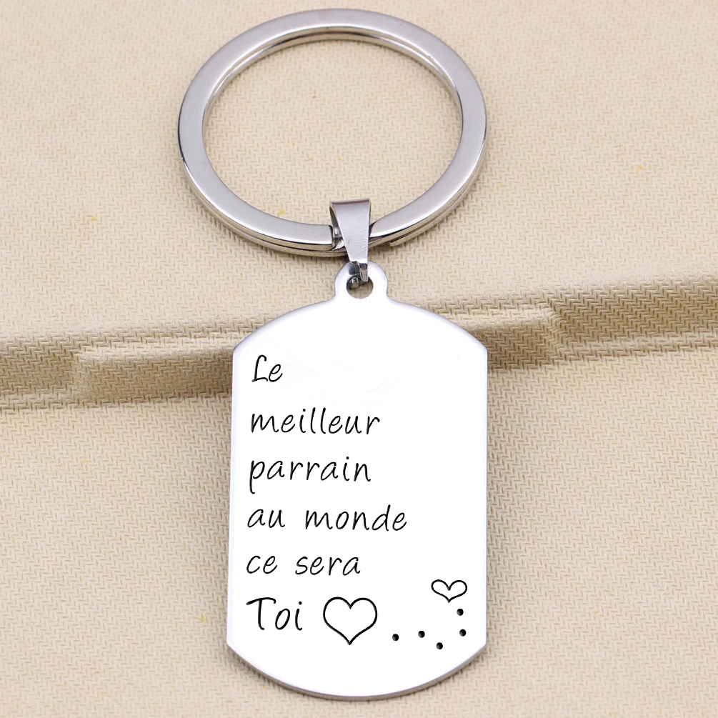 Брелок из нержавеющей стали модный подарок крестному отцу брелок для ключей с