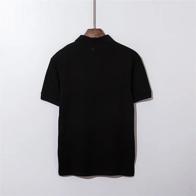 

Men Women Love Embroidery Couples Mens Polo Shirts with Short Sleeve Men Clothing Designer Black Red White Cotton Polos Shirt