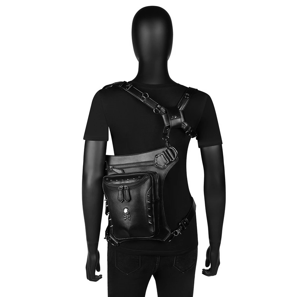 Preço 2021 Novo Saco Da Cintura Das Mulheres Retro Crossbody Coldre De Equitação Ao Ar Livre Da Motocicleta Pu Couro Sacos Perna Mensageiro Ombro Mochilas