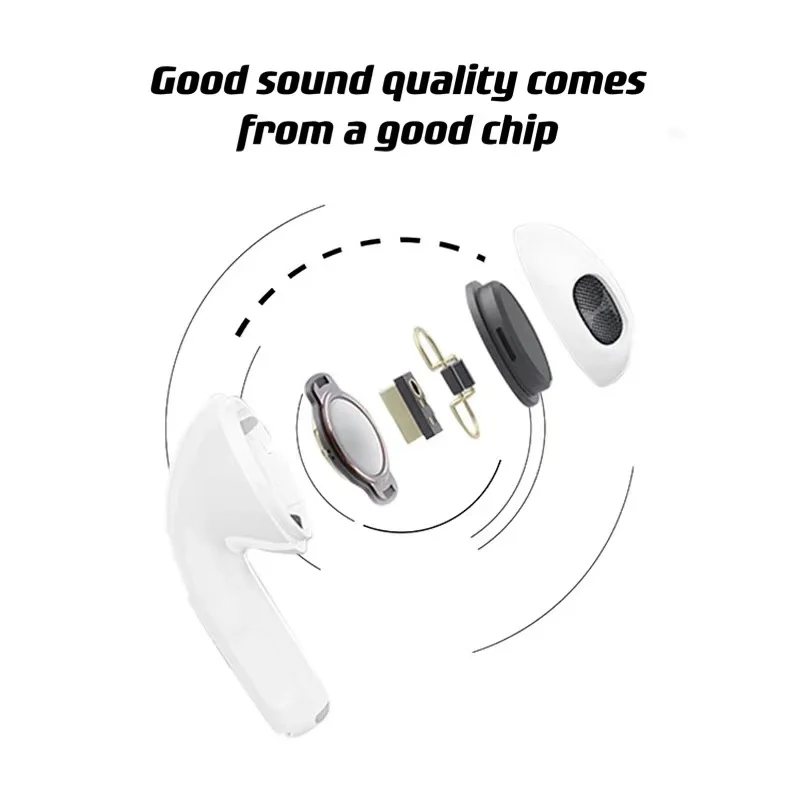 

Flat Wired TWS Waterproof HIFI Stereo Running Wireless Bluetooth 5.1 Earphones Headset Earbuds With Mic For All Smart Iphones