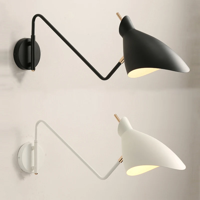 Винтажный настенный светильник в стиле лофт индастриал регулируемая настенная