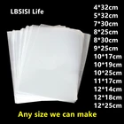 LBSISI Life 200 шт., длинный прозрачный пластиковый пакет, топ, открытые полипропиленовые пакеты, прозрачный леденец, пекарня, конфеты, печенья, подарочная упаковка