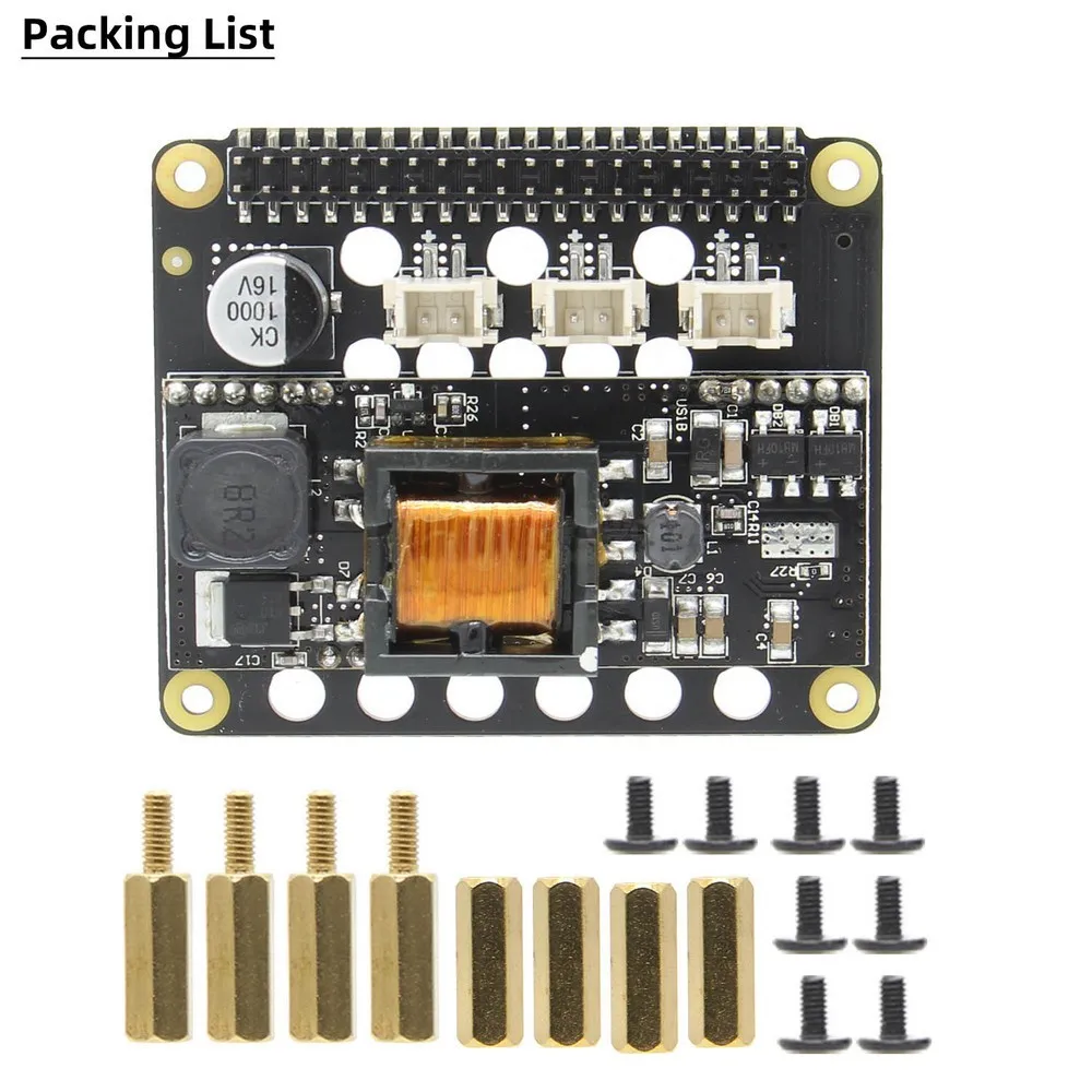 Плата расширения Raspberry Pi 4 X765 802.3at POE модуль питания Ethernet PoE для B ( модели ) / 3B
