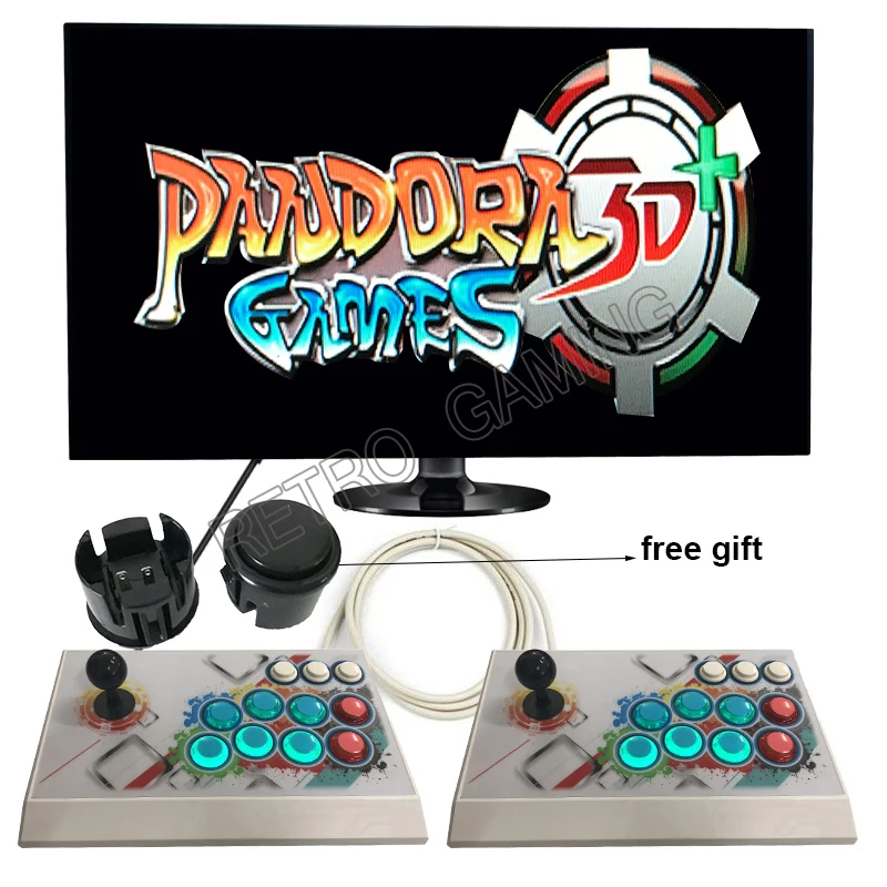 

4 Players Pandora Saga Box Console Arcade Game Board 4018 in 1 Split Style Multiplayer Joysticks Button Controller Retro Gaming