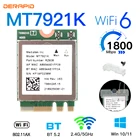 WiFi 6 MT7921K Dual Band Blue-tooth 5.2 беспроводной адаптер 1800 Мбитс, поддержка памяти, сетевая карта для ноутбукаПК Winddws 1011