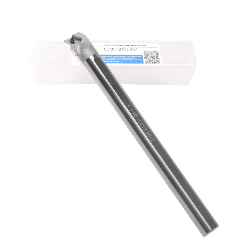 E C08K C10M C12Q C14Q C16 C20 C25T -SDUCR 07 11-Soporte de herramientas indexable, barra de torno interno de corte CNC