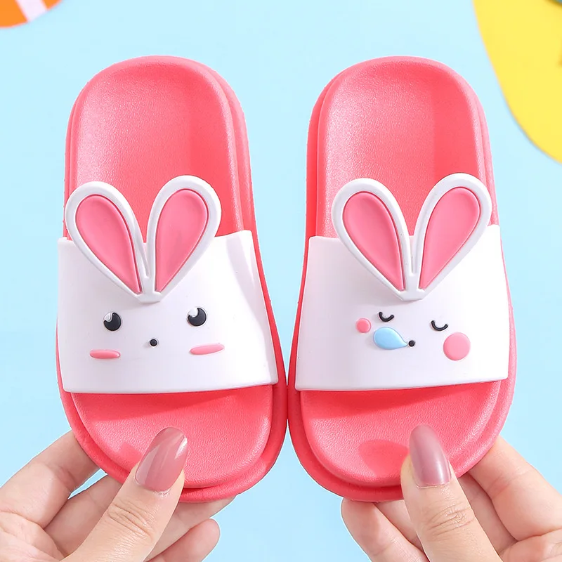 

2021 New Children's Slippers Summer Girls Cute Cartoon Soft Bottom Non-slip Indoor Boys Home Outdoor Kids Slippers KF19