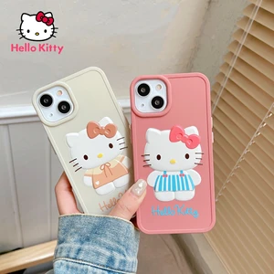 Hello Kitty cartoon stereo phone case for iPhone12 12Pro 12Promax 11 Pro 11Promax Mini X XS MAX XR 7 8 Plus protective cover