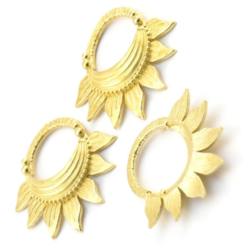 3 шт. необработанные латунные соединители в форме цветка. Очаровательное