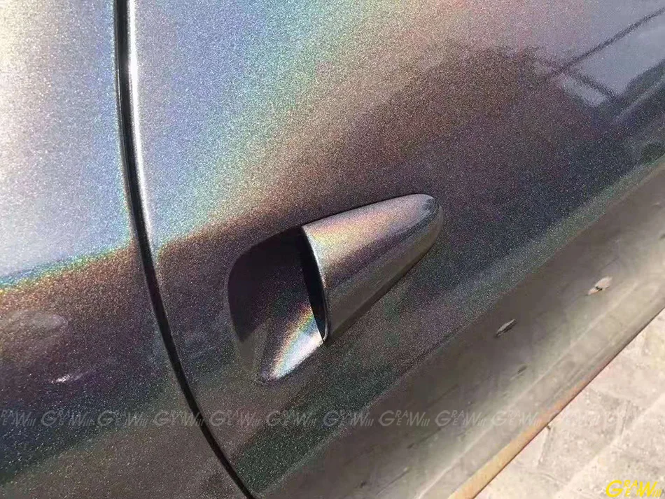 Серый глянцевый флип психоделическая виниловая оберточная пленка спуск воздуха