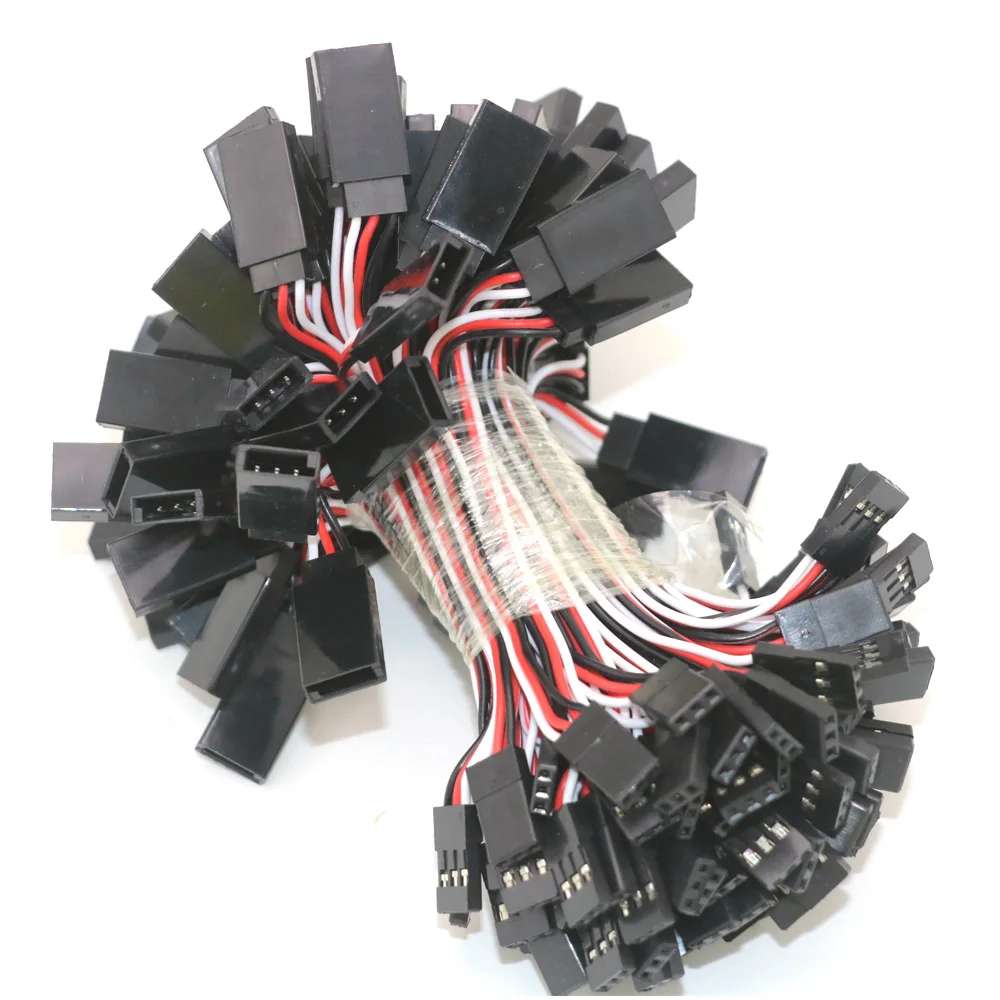 100 шт./лот проводной кабель мм 150 300 500 сервоудлинительный для Futaba Plug futabLead игрушек RC