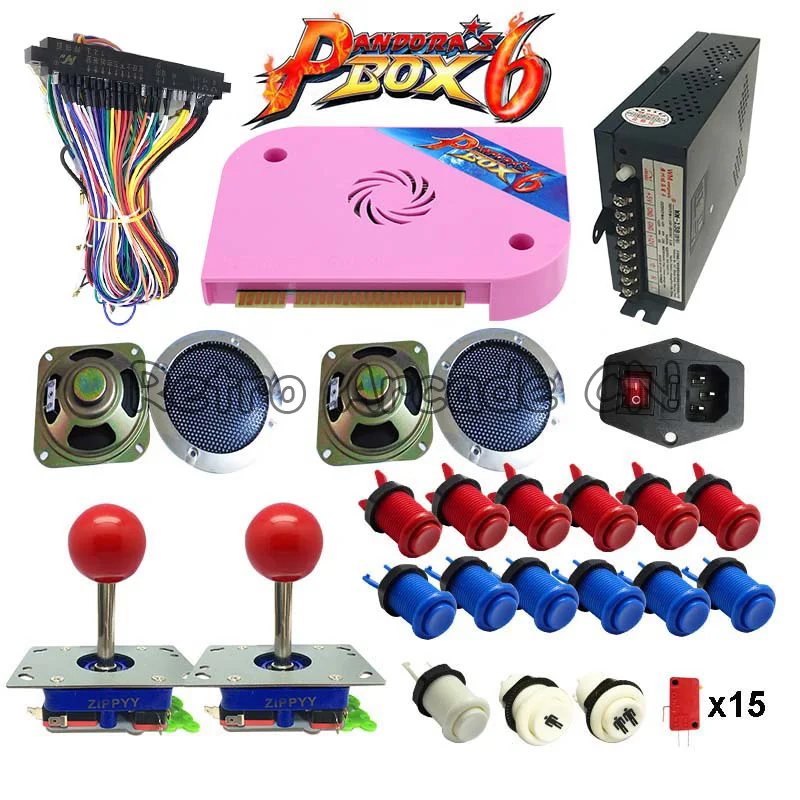 Новая версия аркадный набор с оригинальной 3D коробкой Pandora 6 PCB 1300 в 1 доска