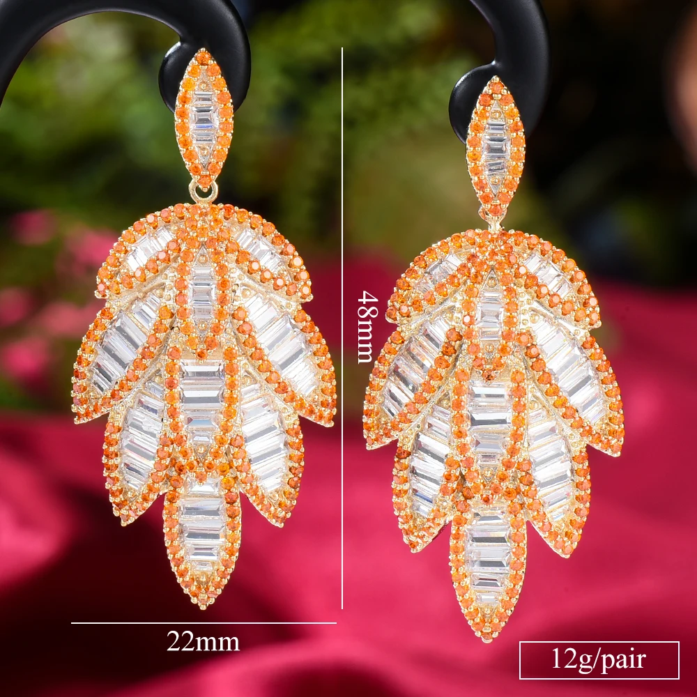 

KellyBola Jewelry Luxury Geometric Pendant Feminine Fashion Exquisite Zircon Earrings Wedding Banquet Jewelry Accessories