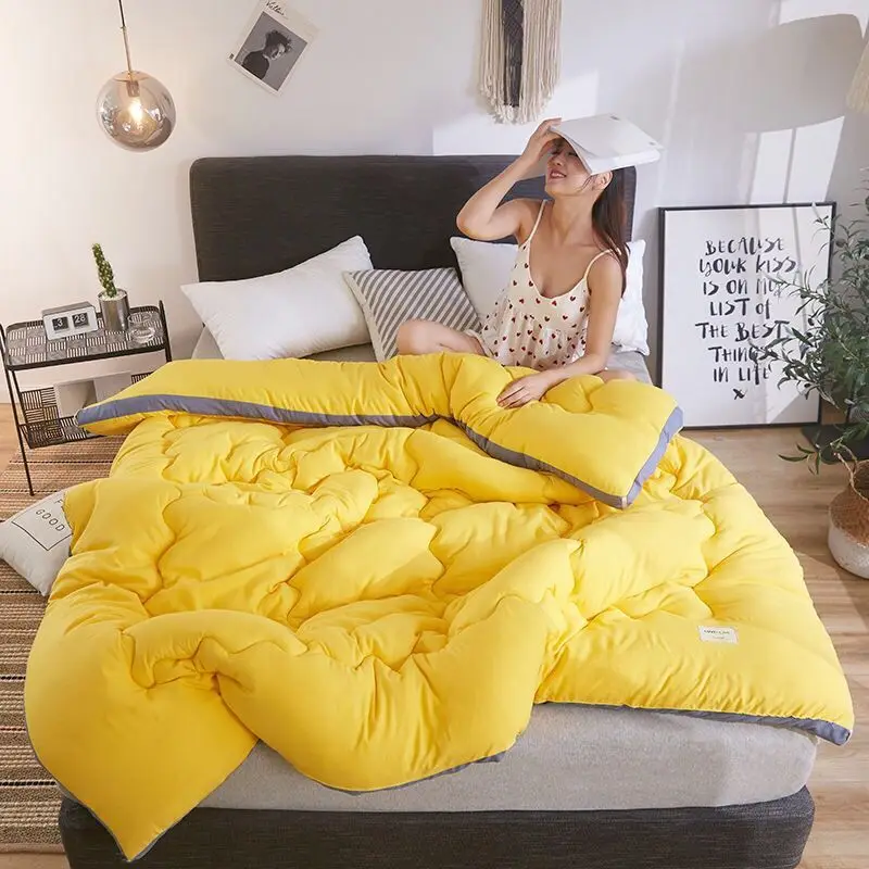 Однотонное покрывало мягкое летнее одеяло моющееся для кровати