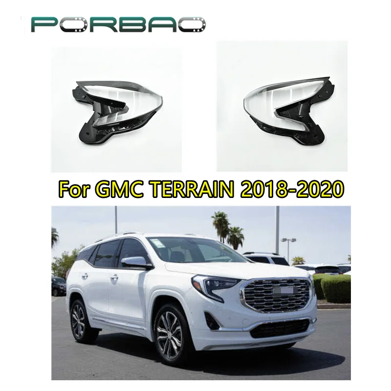 

Headlight Covers For GMC TERRAIN 2018-2020 Transparent Glass Lens Cover-Shell Replacement DIY