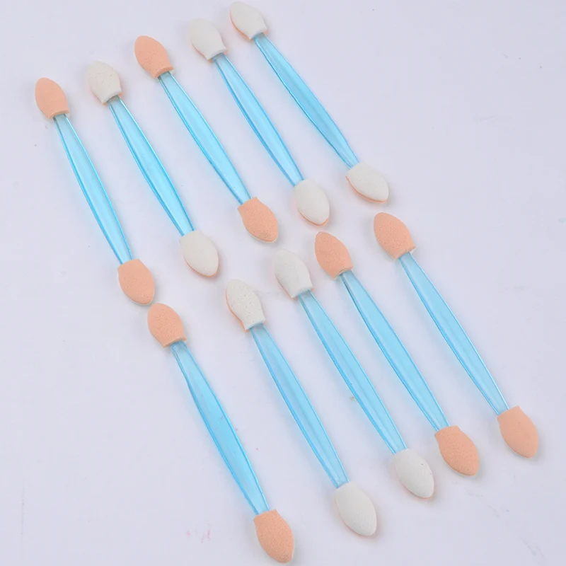 Make Up Mini Daily Use Handheld Plastic Portable Travel Professional Double Headed Salon Eye Shadow Brushes | Красота и здоровье