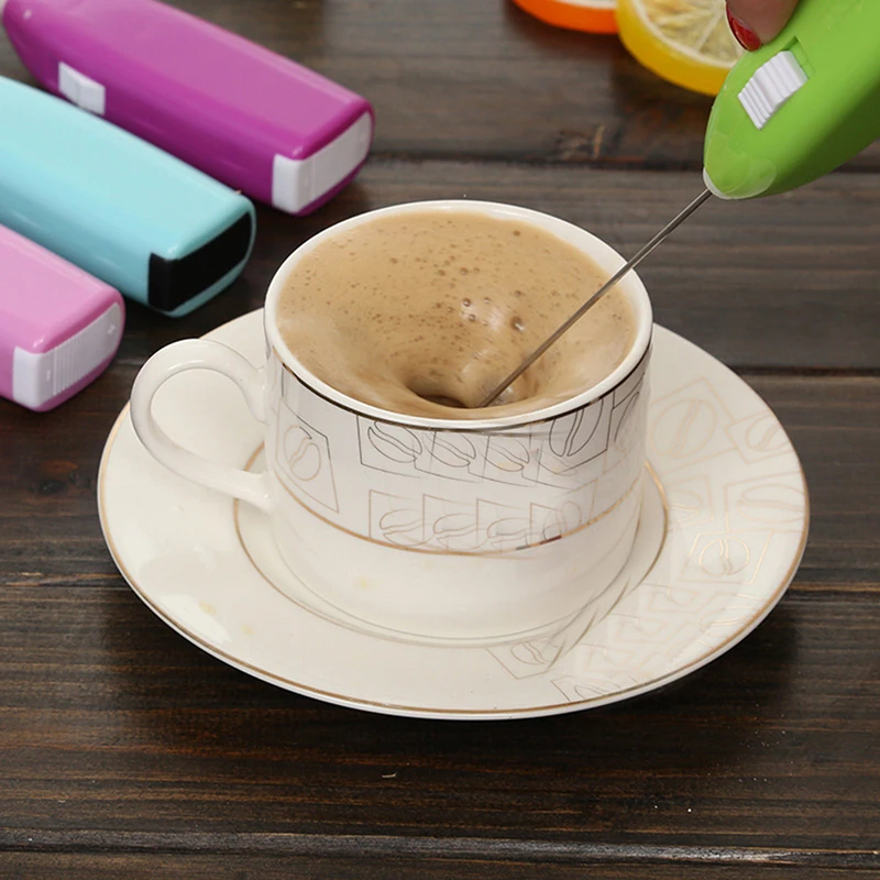 

Mini Portable Handheld Kitchen Electric Egg Beater Hand Milk Shake Drink Whisk Chocolate Cappuccino Mixer Tool Milk Frother