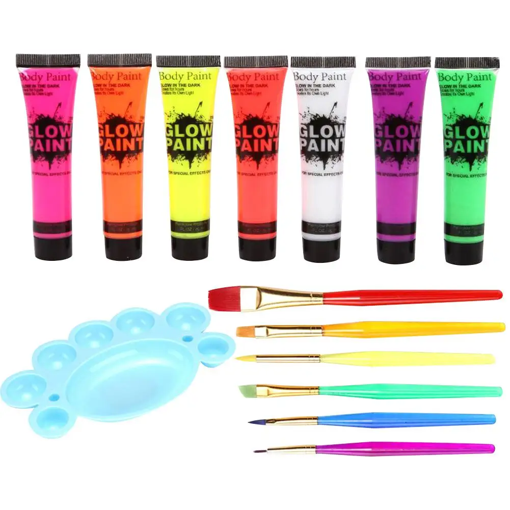 25 мл художественная живопись для лица светящееся лицо цветная мазь пигмент тела