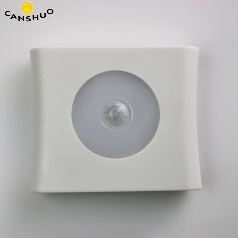 Квадратный 6LED PIR датчик движения свет светодиодный ночник для шкафа Прихожая