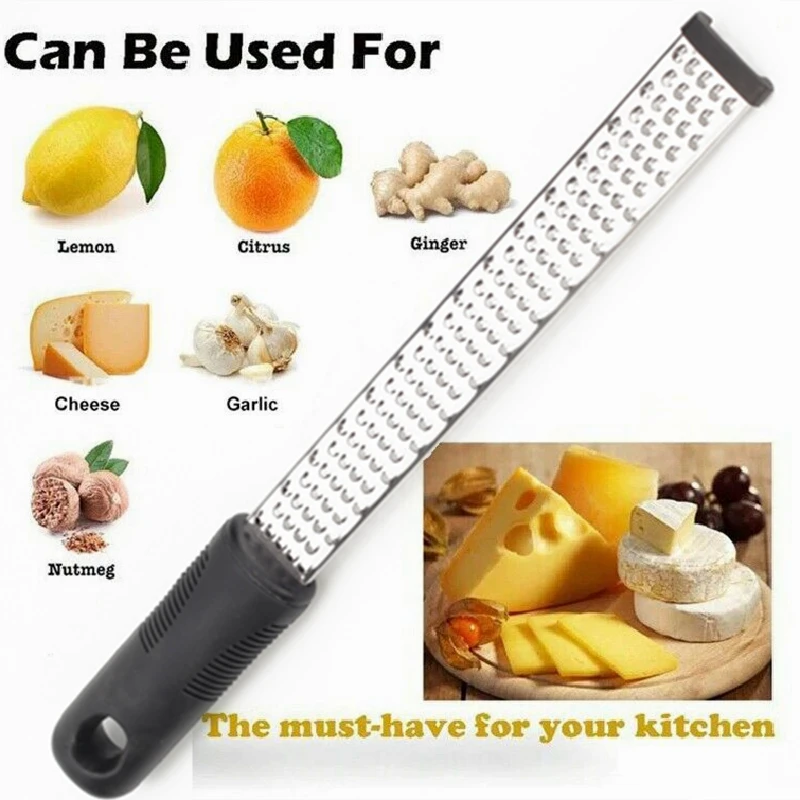 

New Multifunction Stainless Steel Lemon Zester Fruit Peeler Cheese Zester Microplane Grater Fruit Vegetable Tools & Kitchen