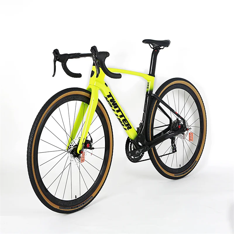 Скидка TWITTER GRAVEL-V2 маленький набор алюминиевых колес с углеродным рулем и полностью скрытым велосипедом из углеродного волокна