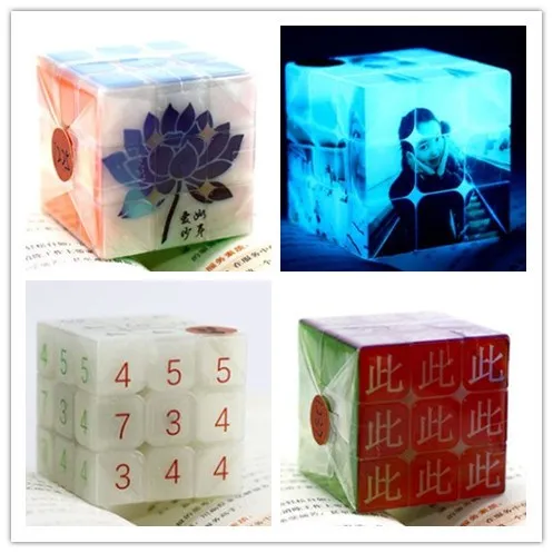 Luminous Speed Magic Cube Special Night 3 Order Smooth Cubo Magico Profissional Educational Toys for Children Custom AA50MF | Игрушки и