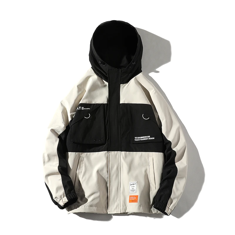

Men Military Jacket Coats Casual Windbreaker 2021 Pockets Men's Overalls Bomber Jacket Hip Hop Streetwear Man Outwear