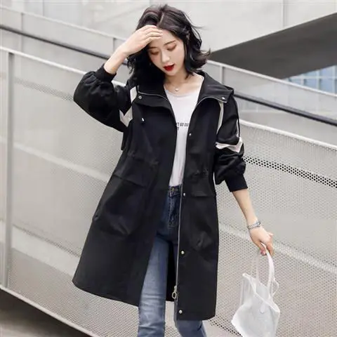 

Ay1078 2020 spring autumn winter new women fashion casual Ladies work wear nice Jacket woman female OL long coat trench coat