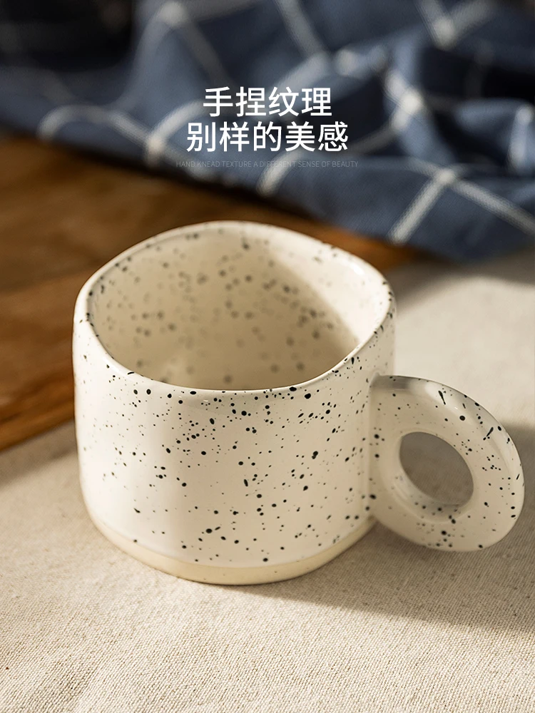 

Ceramic Mug Aesthetic Coffee Milk Modern Print Porcelain Mug Handmade Ceramic Hot Chocolate Cup Tazas Divertidas Mugs BG50MS