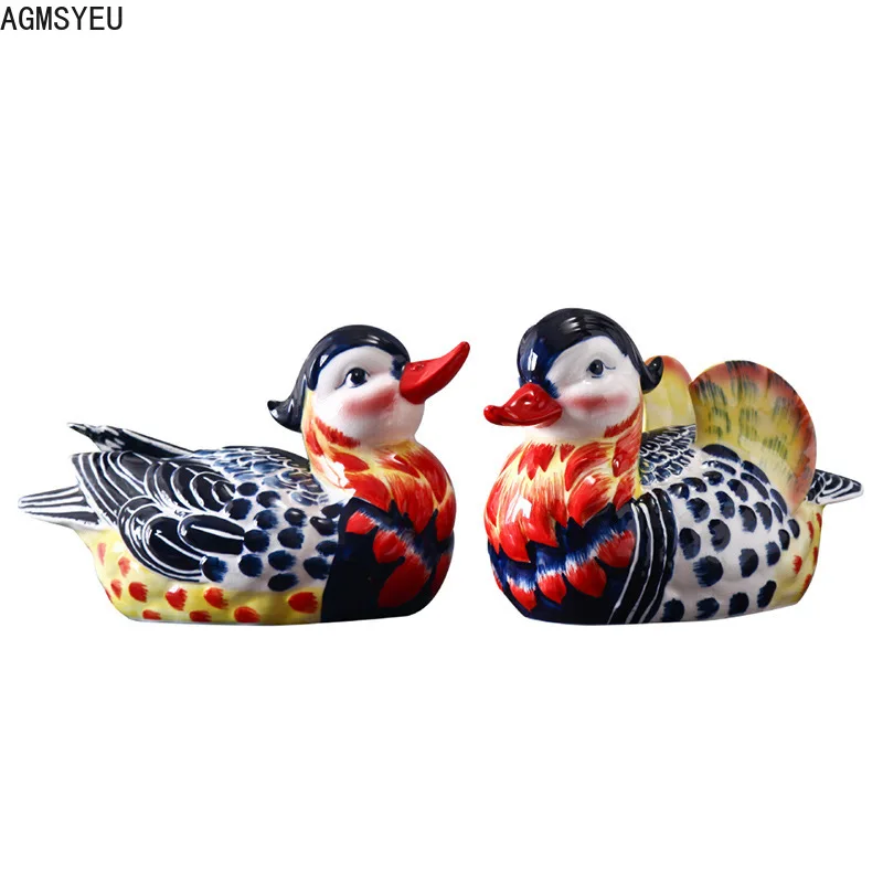 AGMSYEU новый китайский творческий животных Скульптура Керамика ремесла украшения