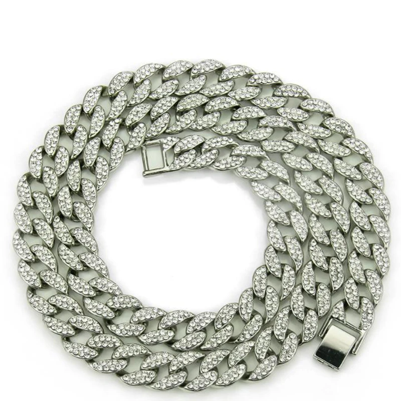 Цепочка на шею Karopel 16/18/20/24 дюймов инкрустированная фианитами