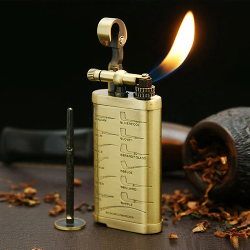 Прямая поставка крутая Бутановая Зажигалка гаджеты для мужчин винтажные