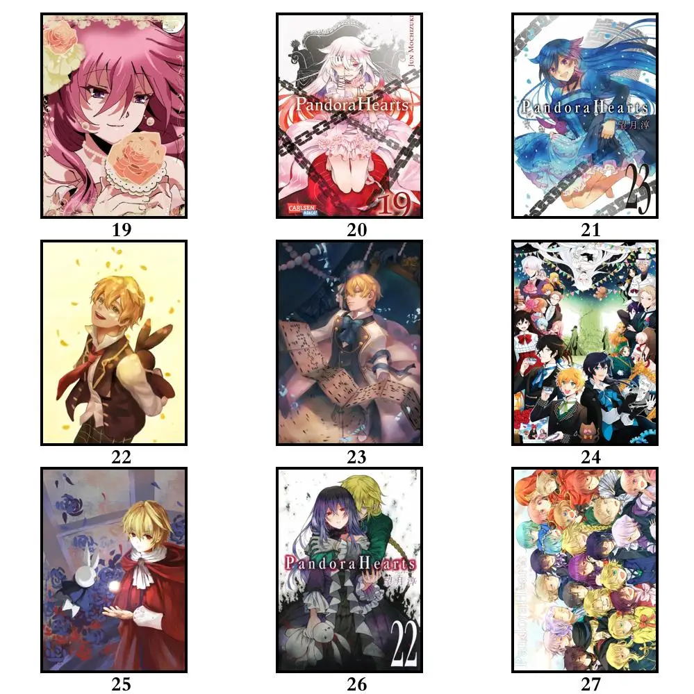29 дизайнов аниме Пандора сердца белый бумажный плакат Oz суссалиус