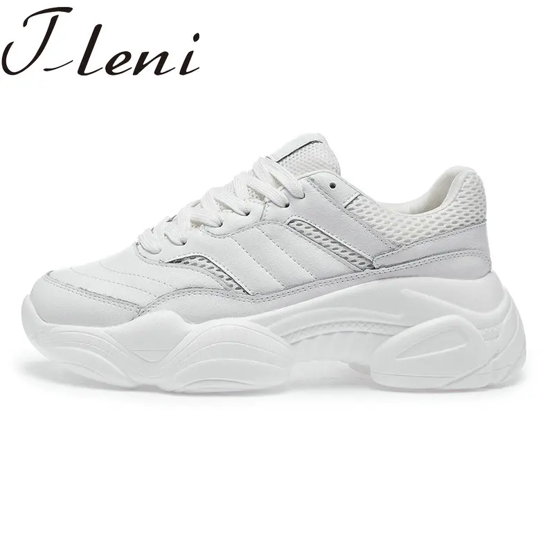 Высококачественная кожаная спортивная обувь для женщин новинка сезона осень 2019