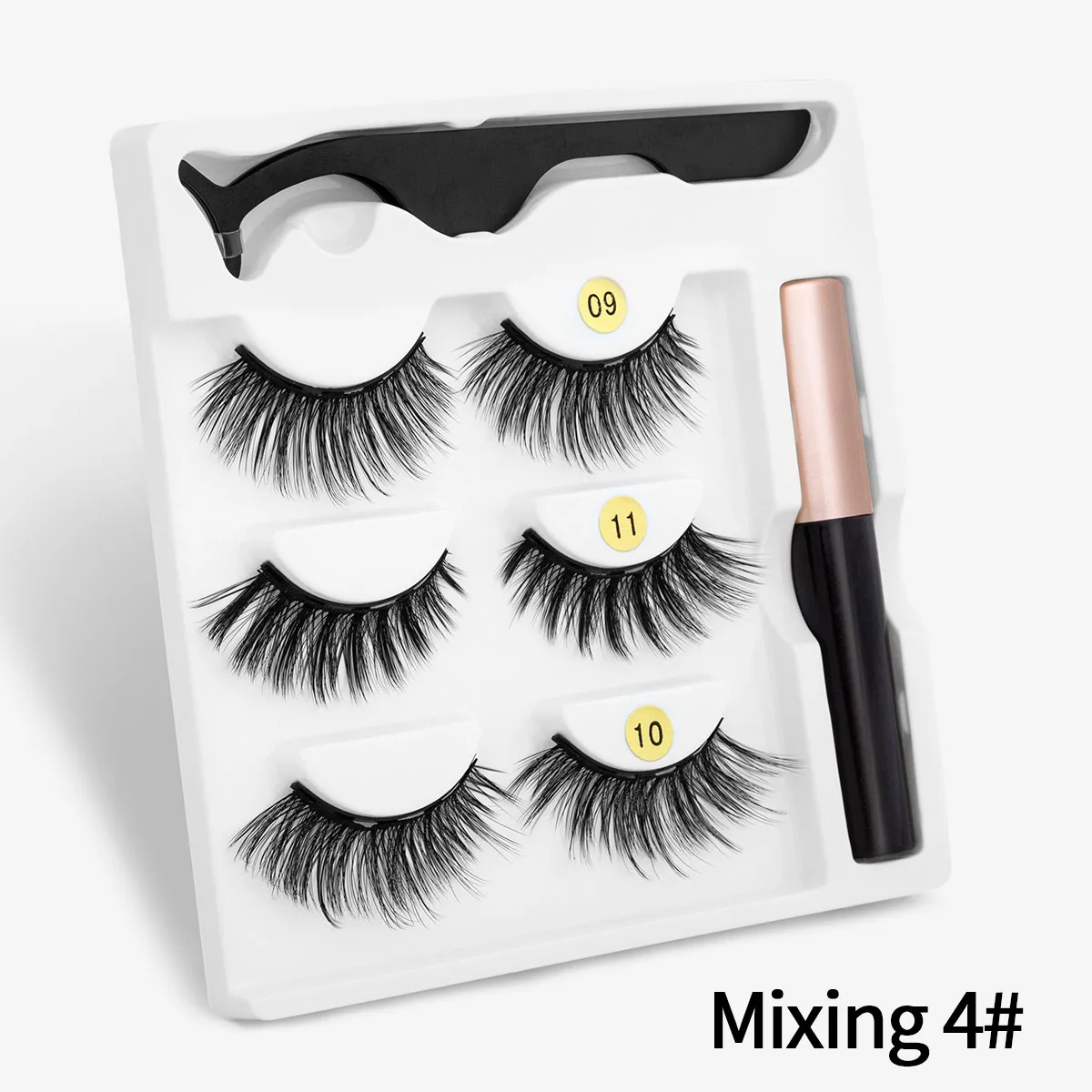 2/3 пары магнитное поле 3D натуральных длинных накладных ресниц магнит жидкая