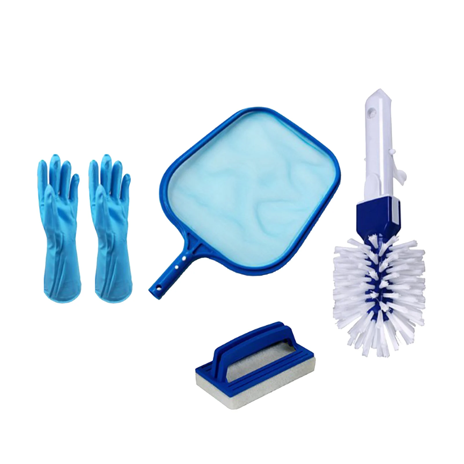 

4 in 1 Swimming Pool Cleaning Leaf Skim Fine Mesh Frame Net Set, Easy to Use and Installation