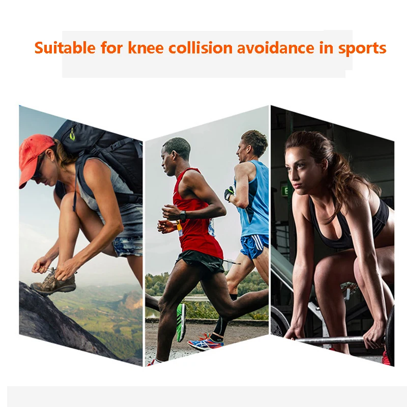

Outdoor Sports Knitted Nylon Knee Pads Unisex Running Fitness Knee Protector High Elasticity Breathability Sport Brace Protector