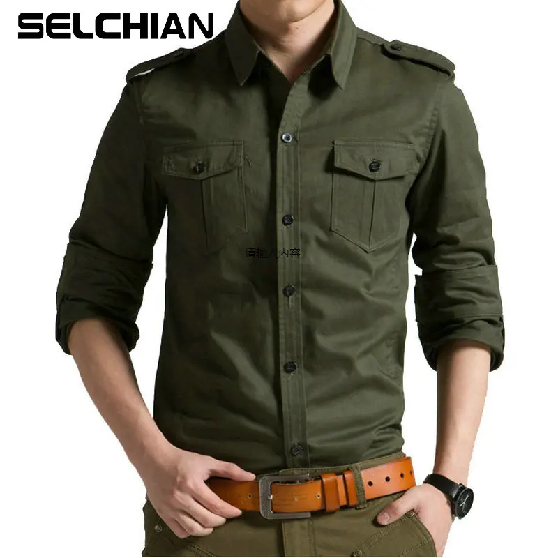 

2020 Spring Autumn Casual Cotton Men Shirt Long Sleeve Slim Mens