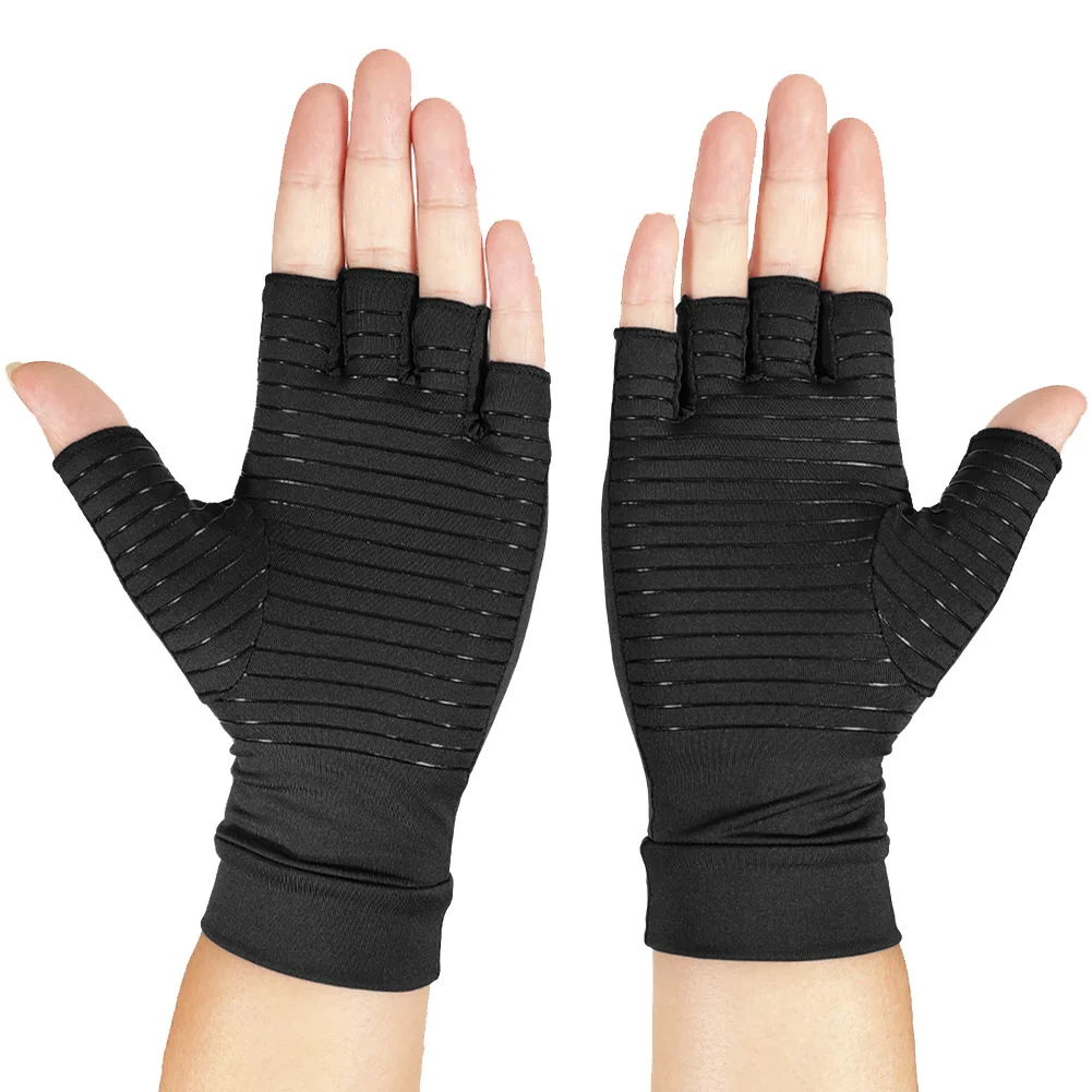 

Exercise Half gloves Anti-slip Palm protector Support Sports Cycling Cotton Band Half finger