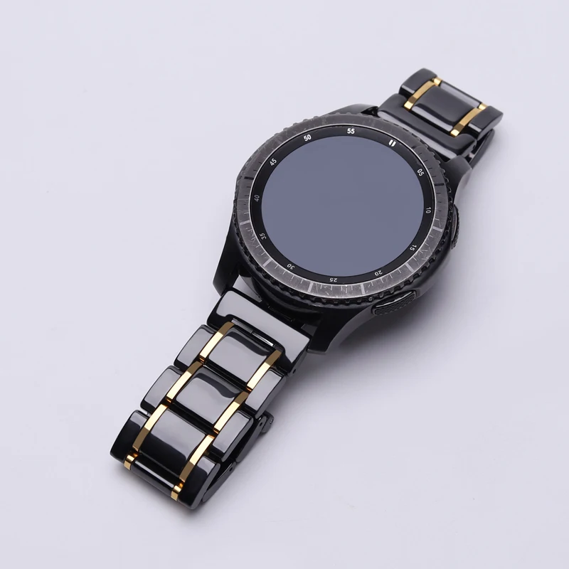 18/20 / 22мм Керамический ремешок для часов для Samsung Galaxy 46/42 мм Сменная лента / Gear s2 s3