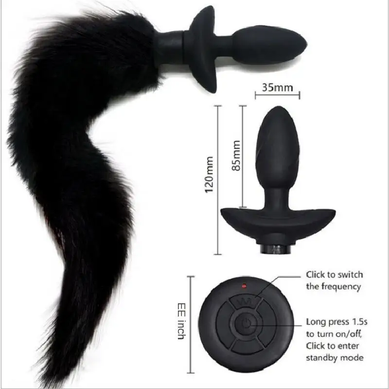 Новые женские секс-игрушки Foxtail Анальная пробка Cos Реквизит анальные силиконовые