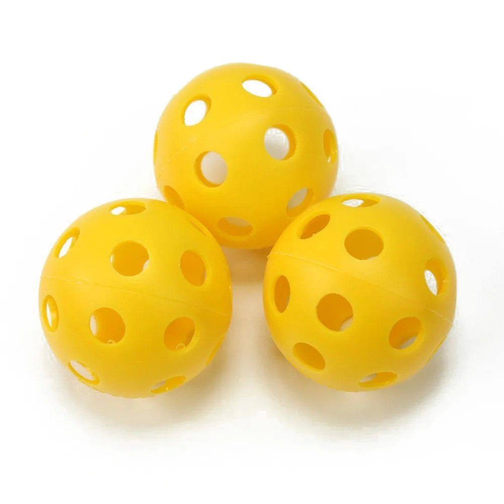 

20pcs Air Flow Hollow Balls for Practice (Yellow)